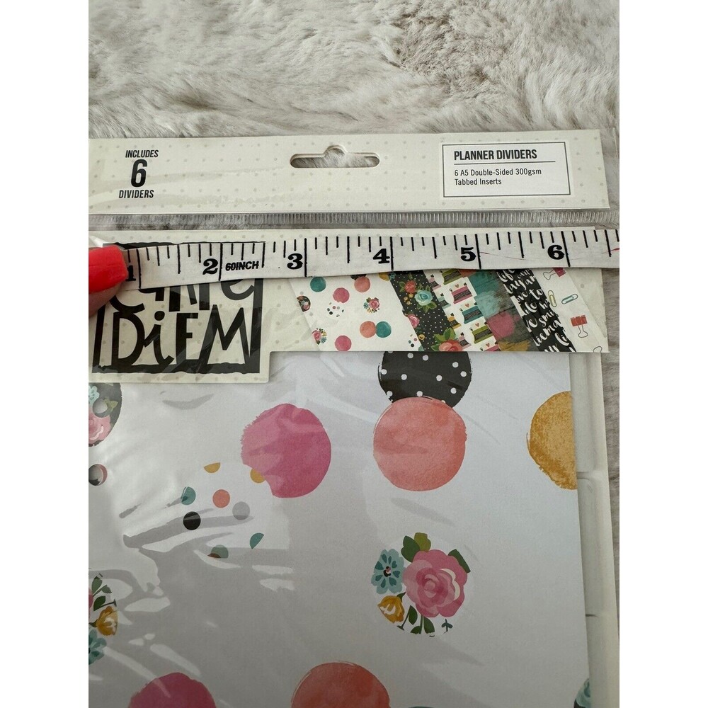 Carpe Diem Double-Sided Personal Planner Inserts For A-5 Tabbed Set/ 6 New Boho - Picture 7 of 8